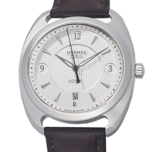 Hermes Dressage DR5.71A 037801WW00 Automatic Winding Silver Dial Men's Watch - Picture 2 of 10