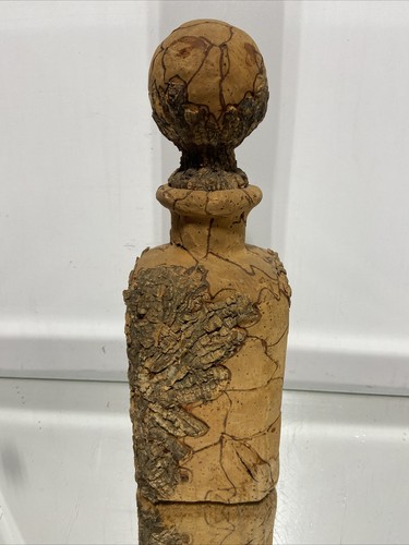 VTG. Mid Century Cork wrapped bottle Italian Decanter made in Italy - Picture 4 of 19