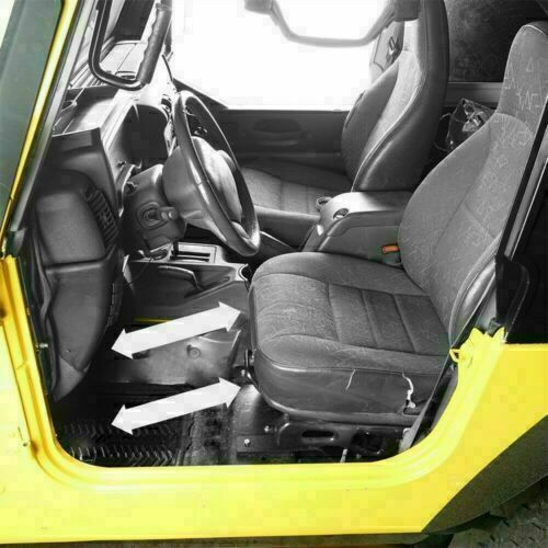 Adaptador de asiento del conductor con soporte delantero para Jeep Wrangler 97-06 TJ duradero acero negro - Imagen 3 de 6