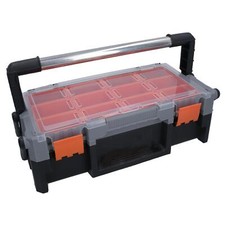 18in Cantilever Style Toolbox Tool Box Storage Container Organiser Compartment