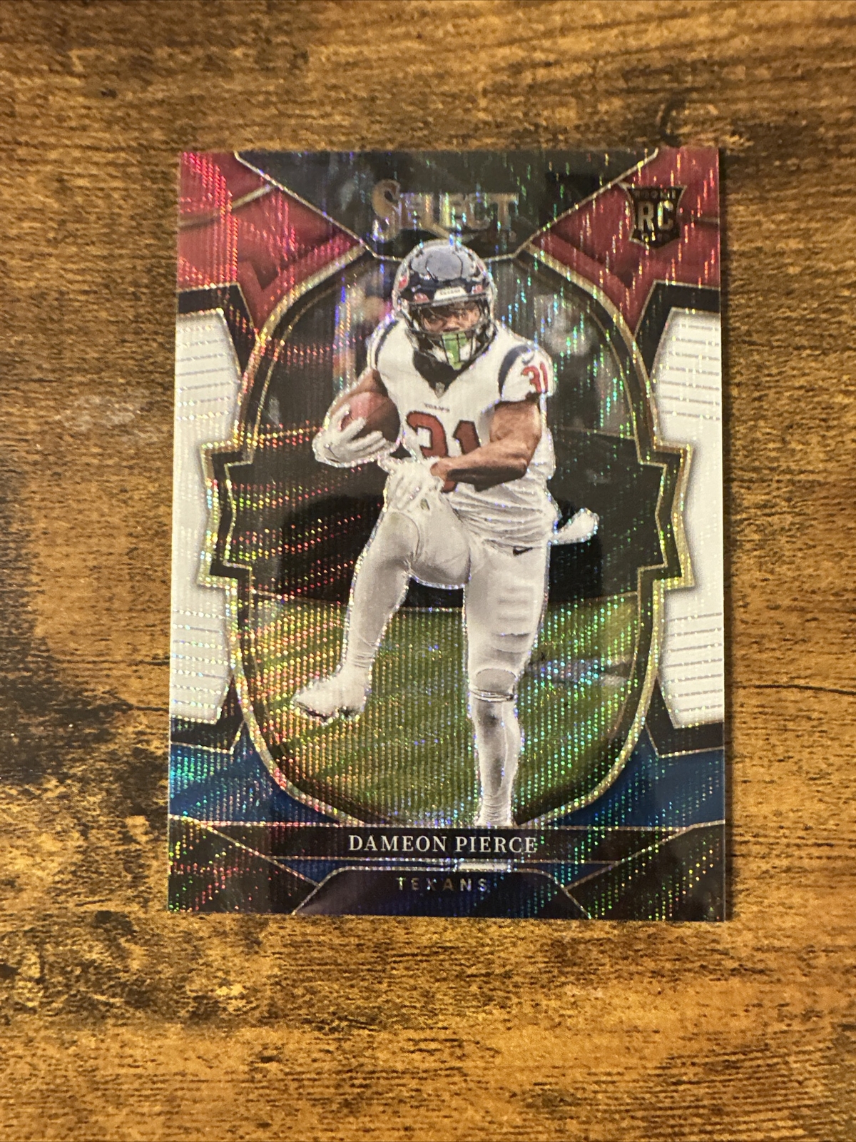 2022 Panini Select  Dameon Pierce #47 Tri-Color Prizm Rookie RC /249 Texans