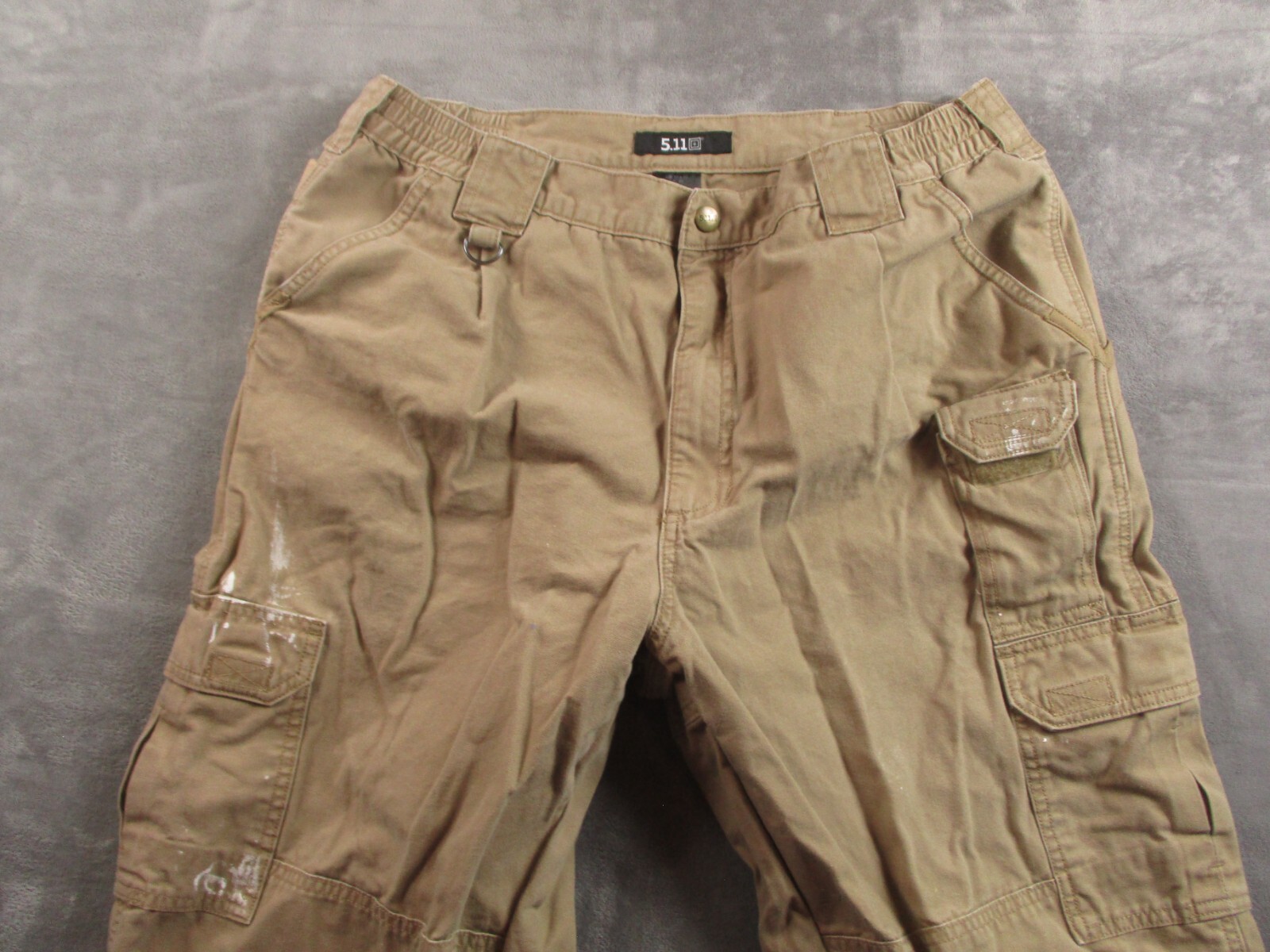 Men 36x30 Khaki Tan Brown Flexible Distressed