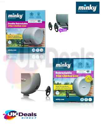 30m MINKY RETRACTABLE CLOTHES OUTDOOR REEL