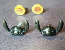 Two Pairs of Disney Lilo and Stich Earrings