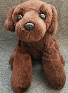 chocolate labrador soft toy