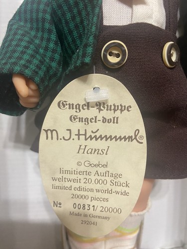 Engel-Puppe M.J. Hummel Puppe - Hans - Limited Edition Made In Germany - Goebel - Bild 5 von 10