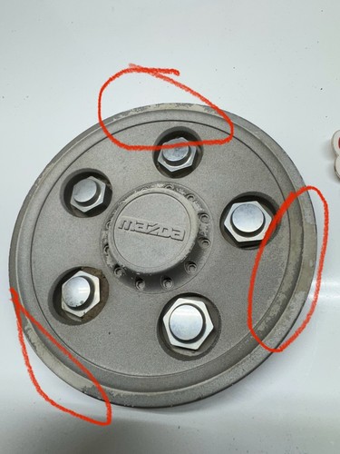 Mazda Rx7 Series 4 GXL Lug Hub Centre Cap Cover 5 Lug - Picture 2 of 3
