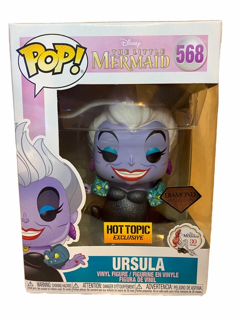 Funko Pop Disney URSULA 568 Hot Topic Exclusive DIAMOND COLLECTION BRAND NEW NIB | eBay