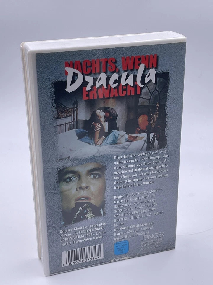 VHS Rarität: NACHTS WENN DRACULA ERWACHT zustand gut - Bild 2 von 2