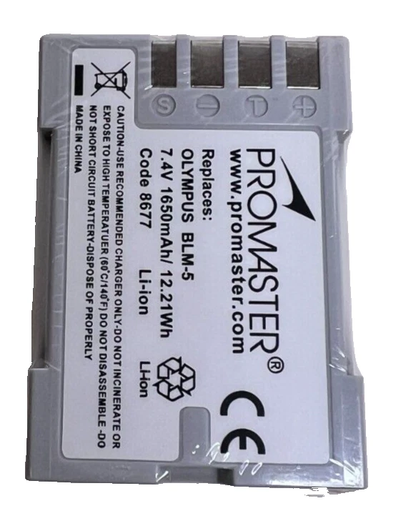 Сменный литий-ионный аккумулятор Promaster BLM-5 XtraPower для Olympus - Изображение 4 из 4