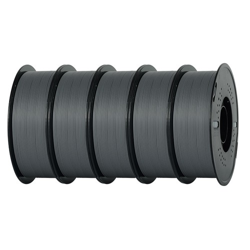 Filament d'imprimante 3D Kingroon PLA 1,75 mm 5 kg faisceau bobine 1 kg/rouleau FDM noir - Photo 20/22