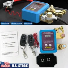 240A Car Kill Switch 12V Remote Battery Disconnect Switch + Led Voltage Display