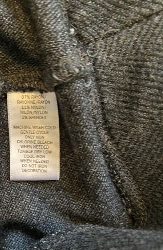 Lou & Grey Womens Leggings Size Small Pull On Stretch Ankle Gray Herringbone - Picture 4 of 9
