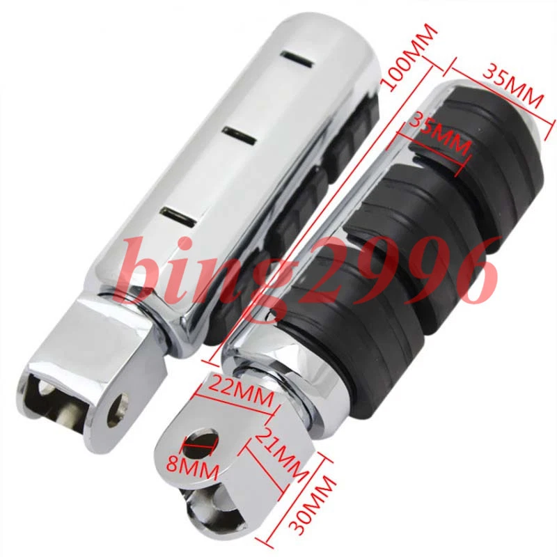 Foot Pegs Front Rider Footrest For Honda VT1300 Fury/Sabre/Stateline 1300 09-15 - Image 2 of 2