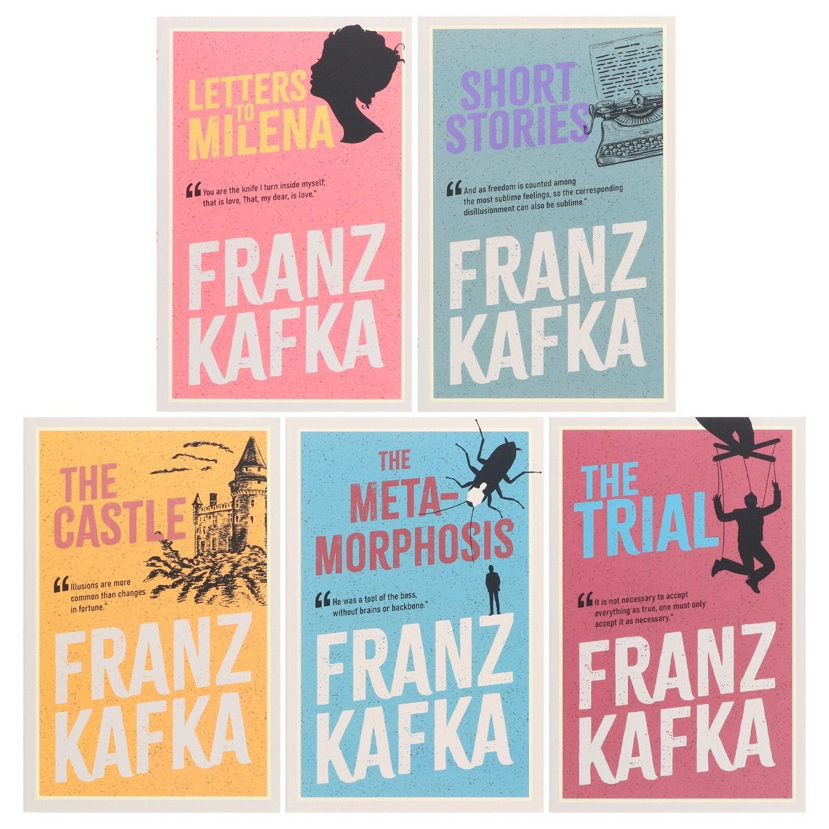 Curated Works of Franz Kafka 5 Books Collection Boxed Set