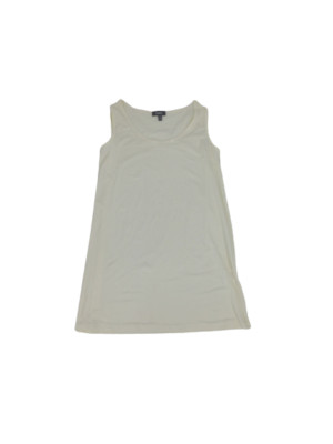 $120 Neiman Marcus Women's Off-White Scoop Neck Sleeveless Tank Top Size Medium