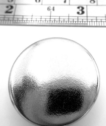 Nickel Plated Steel Cap For 7/8" Hole Push Into Tube Pipe All Weather Marine Use - Picture 6 of 12