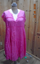 HOLIDAY new without tags tired cotton lined dress for women size M pink