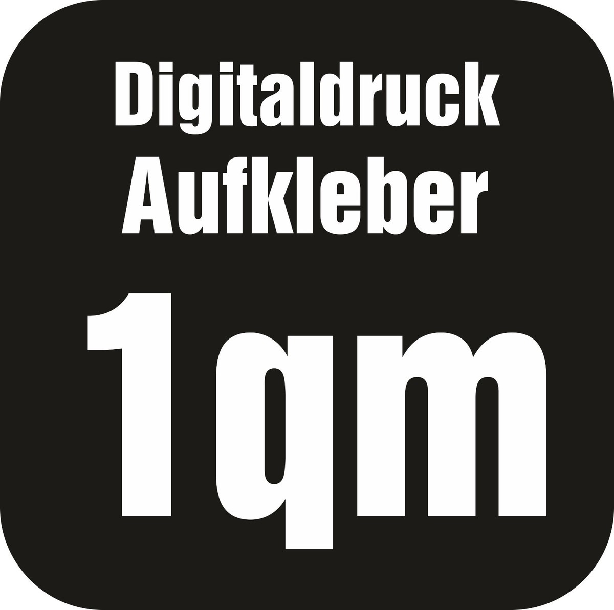 Werbeaufkleber transparent mit Druck
