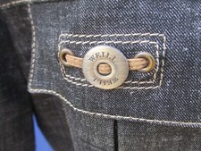 Veste Longue Weill Vert Noir Ocre Rayures - Taille 46 - Avec écharpe - Très Bon état