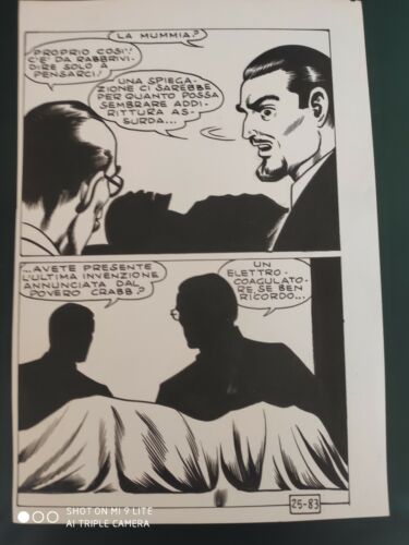 TAVOLA ORIGINAL ART KRIMINAL 25 PAG.83 MAGNUS PEZZO UNICO PLANCHE BD MILTON