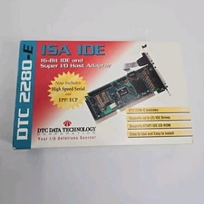 DTC Data Technology 2280-E 16-Bit IDE and Super I/O Host Adapter NOS In Box 