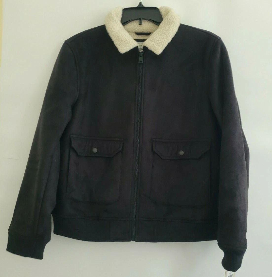 Levi's women's faux leather cheap sherpa aviator bomber jacket