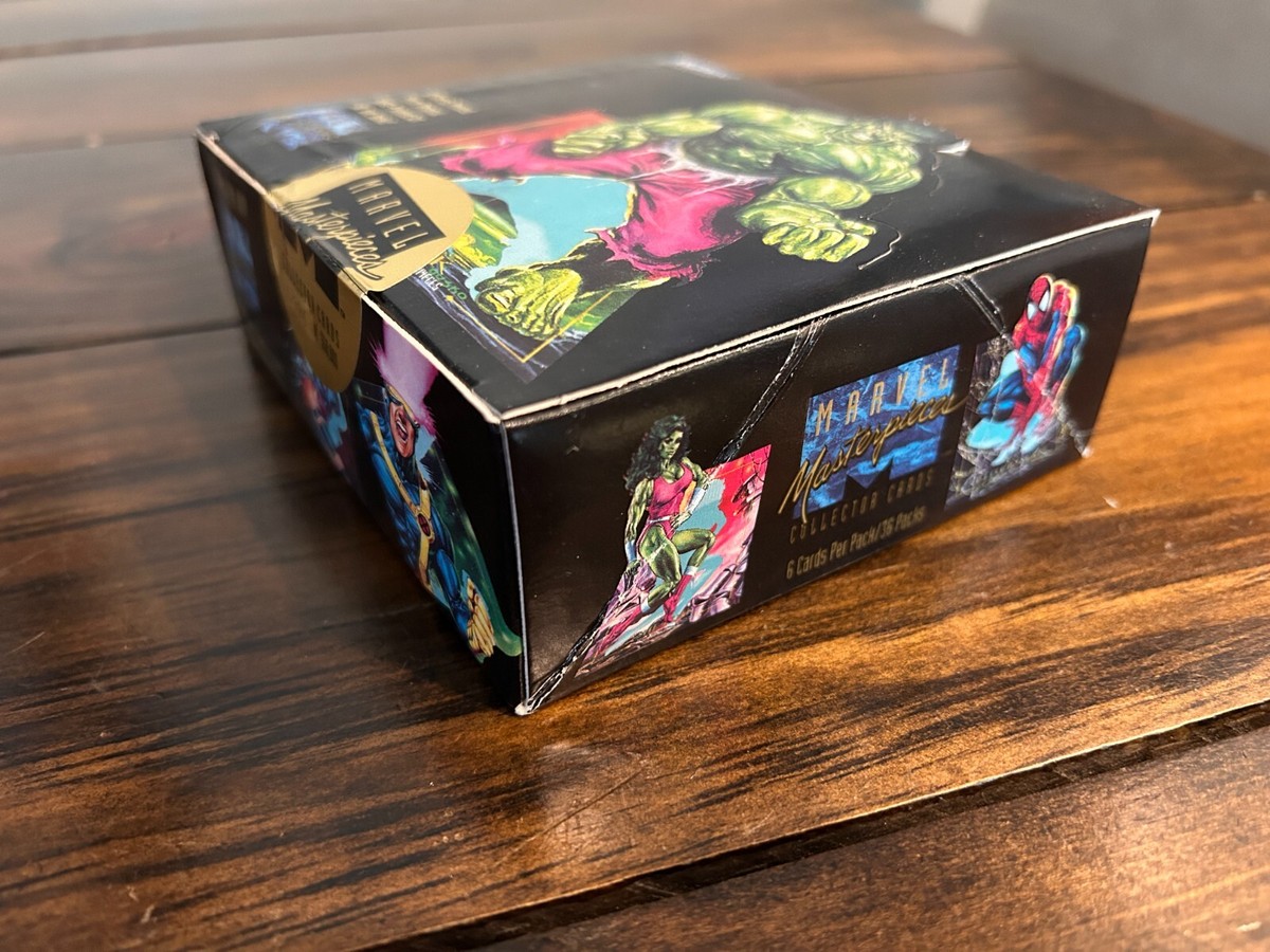 1) Sealed Pack - 1992 Marvel Masterpieces From Sealed Box W/ Bonus