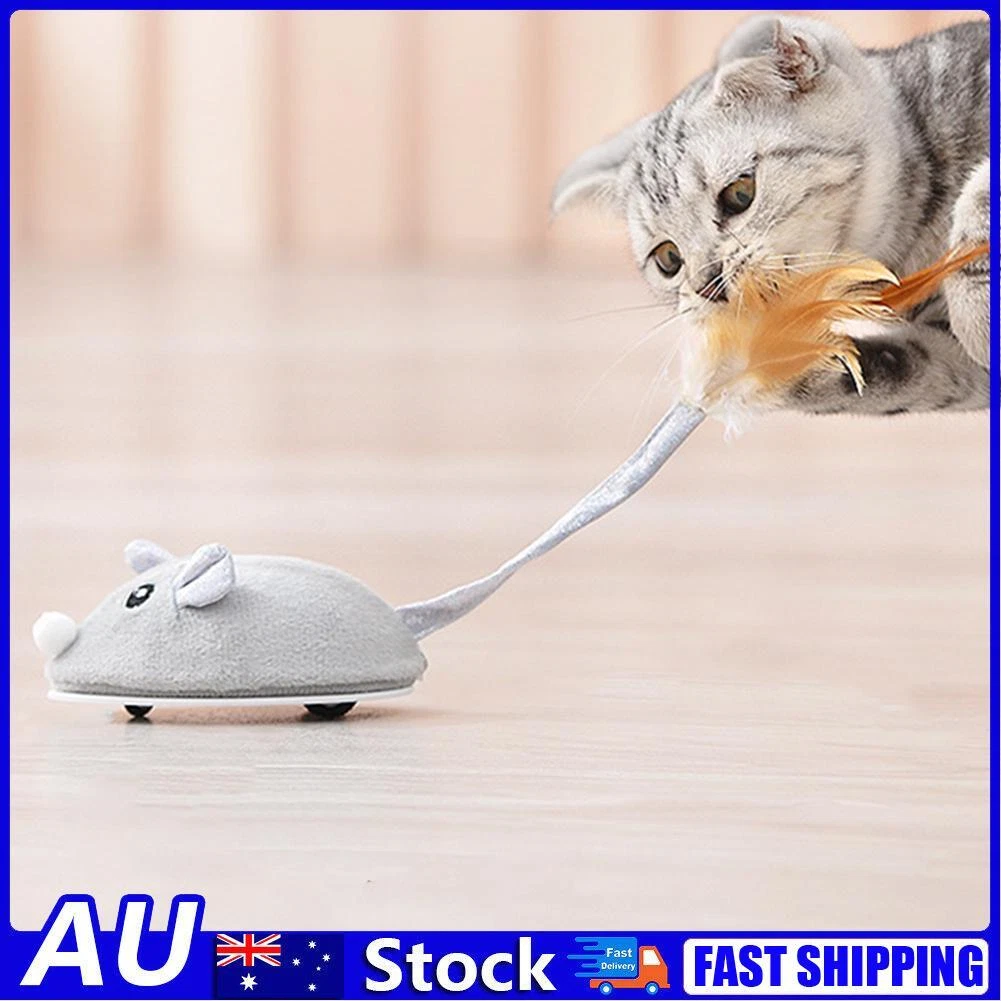 Smart Sensing Mouse Cat Toys Interactive Electric Stuffed Toy Cat