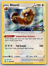 Carta Pokemon Promo Spada e Scudo Bibarel Holo SWSH188 quasi nuova