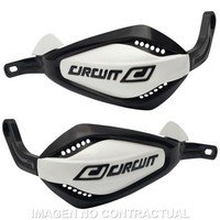Handprotektoren Circuit P4 Schwarz-Weiß FüR Motorrad Ersatzteile ZubehöR Teile