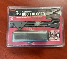 Residential Door Closer With Hold Open 30 to 65 Pounds up to 32 Inch Brown