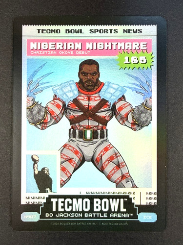 NIGERIAN NIGHTMARE 2026 Bo Jackson Battle Arena Tecmo Bowl News ICE SSP DEBUT