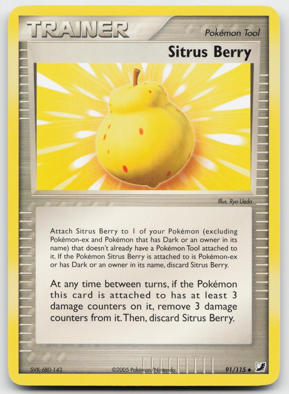 Sitrus Berry 91/115 Uncommon Unseen Forces Pokemon Near Mint