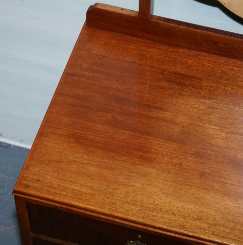 1930's ART DECO WALNUT DRESSING TABLE QUEEN ANNE STYLE DESK - Picture 12 of 19