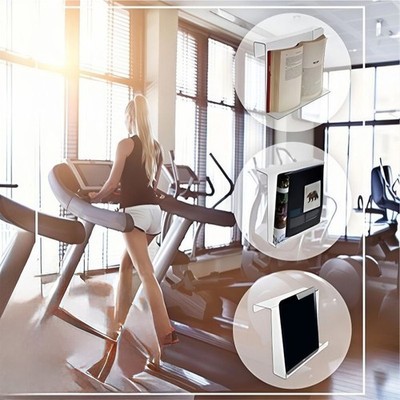 Acryl Tablet Halter Halterung für Laufband und Liegerad Tablet Halterung