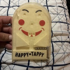 Vintage Happy Tappy 1960s Handheld Pinball Game Made In USA Small Crack