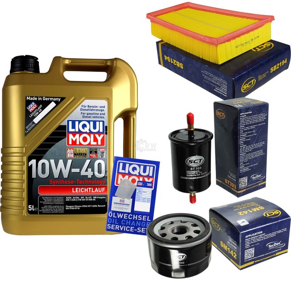 Inspektionskit Filter Liqui Moly ÖL 5L 10W-40 FüR Renault ScéNic II JM0/1_ 1.6-image