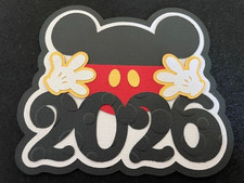 VACATIONS Mickey 2026 Disney Memories premade paper piecing scrapbook diecut3D