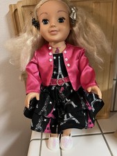 Our Generation Blonde Wavy Hair 18" Play Doll Paris Dress Jacket Shoes Necklace