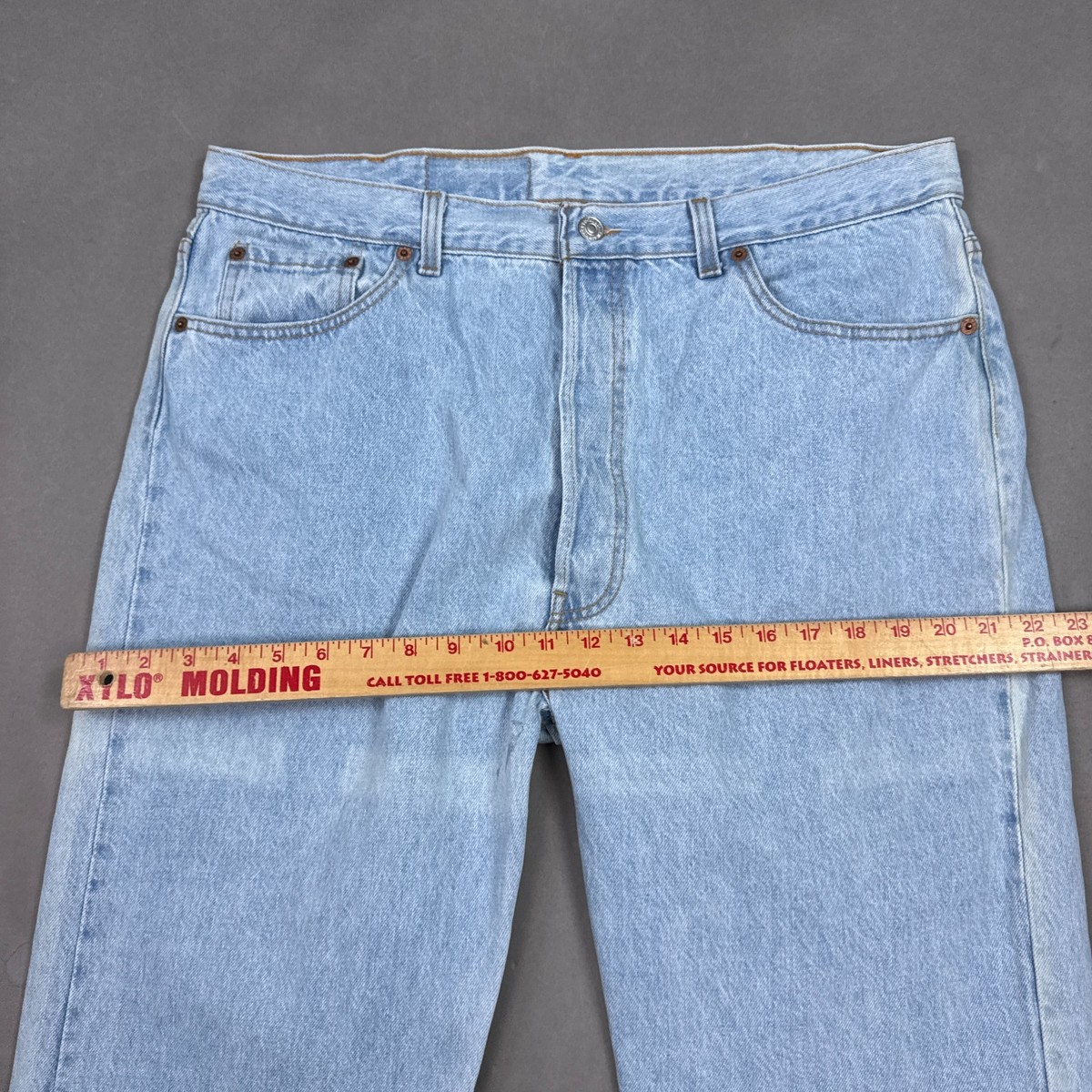 Vintage Levis 501 Jeans Men 38x32 Blue 90s Made USA Faded Denim