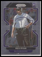 2021 Panini Prizm Rex Ryan RC Baltimore Ravens #289 Rookie