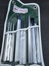 Sk Wayne Tools Usa Nos 11pc Nickel Angled Reg Punch Chisel Set In 383 Pouch
