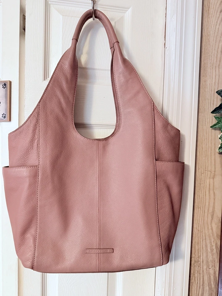 Lucky Brand Patti 皮革托特包 Mauve 粉红色 — 第 2/4 张图片