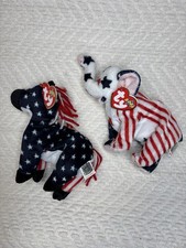 Vintage 2000 TY Beanie Babies Collection - Righty  Lefty Politics w/ Tags