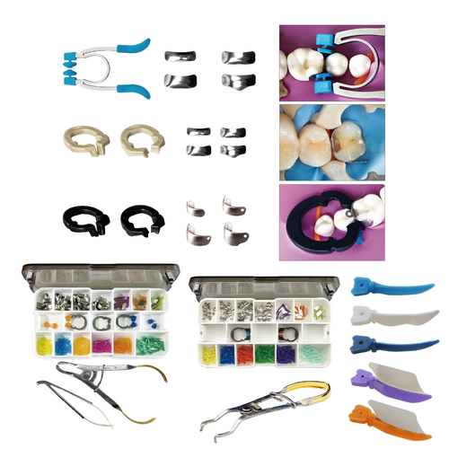 Dental Sectional Matrix System Bands Retaining Rings Wedges Forceps Palodent V3 - Picture 1 of 44