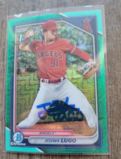 Joswa Lugo Signed 2024 1st Bowman Chrome Baseball Card #BCP-237 Angels /299 Mojo