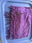 Nina Ricci Women’s Purple Cashmere Woven Fringe Solid Rectangle Scarf — photo 2