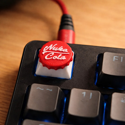 Nuka Cola Kronkorken Keycap | 3D-Druck Cherry MX kompatibel | Gaming Tastatur