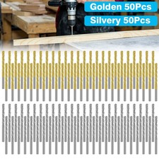 50X 1/8" Drywall Cutout Bit M2 HSS GuidePoint Cutting Drill Bit for Gypsum Board